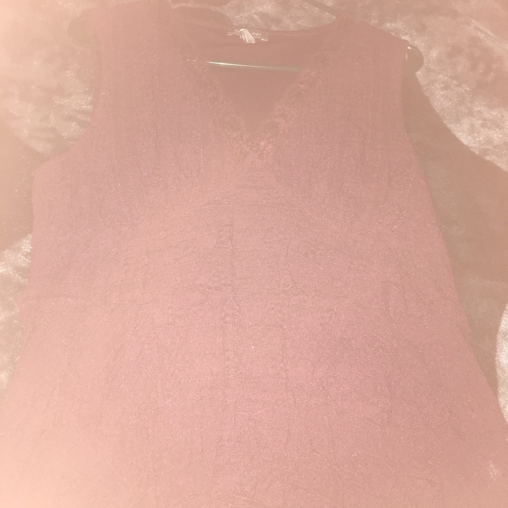 Maroon Ruffled Tank Top